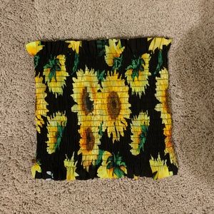 Shein Sunflower Crop Top